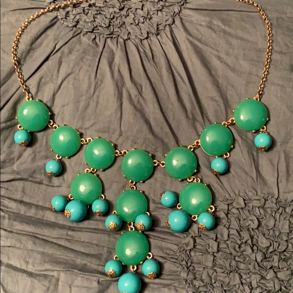 J Crew- Turquoise statement necklace